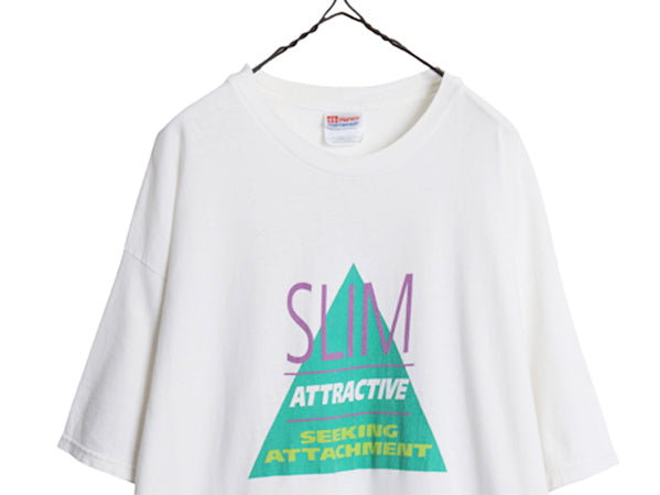 00s ★ PHILIPS アート イラスト プリント Tシャツ メンズ XL / 古着 オールド 企業物 テック コンピューター グラフィック大きいサイズ 白