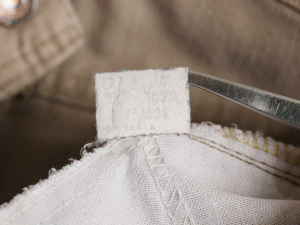 80s USA製 リーバイス 519 コーデュロイ パンツ 実寸 34 28 古着 ヴィンテージ スリム ストレート 細畝 コーズ 42 TALON ボトムス ベージュ