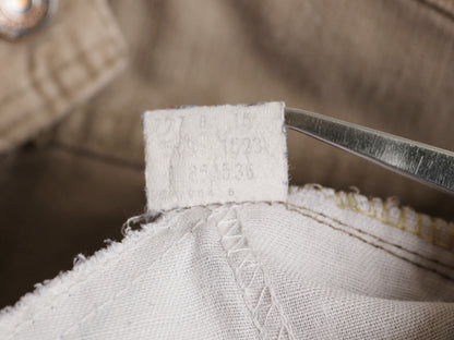 80s USA製 リーバイス 519 コーデュロイ パンツ 実寸 34 28 古着 ヴィンテージ スリム ストレート 細畝 コーズ 42 TALON ボトムス ベージュ