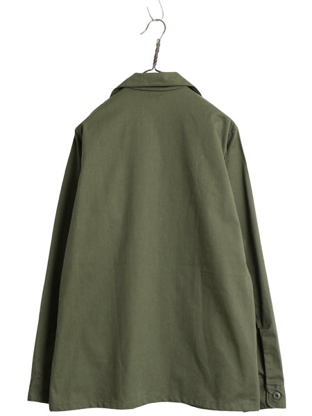 デッドストック 80s 米軍実物 US ARMY ユーティリティ シャツ M 程 新品 87年製 ヴィンテージ ミリタリー 軍物 OG507 長袖シャツ ボックス 