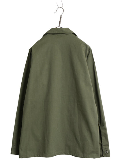 デッドストック 80s 米軍実物 US ARMY ユーティリティ シャツ M 程 新品 87年製 ヴィンテージ ミリタリー 軍物 OG507 長袖シャツ ボックス 