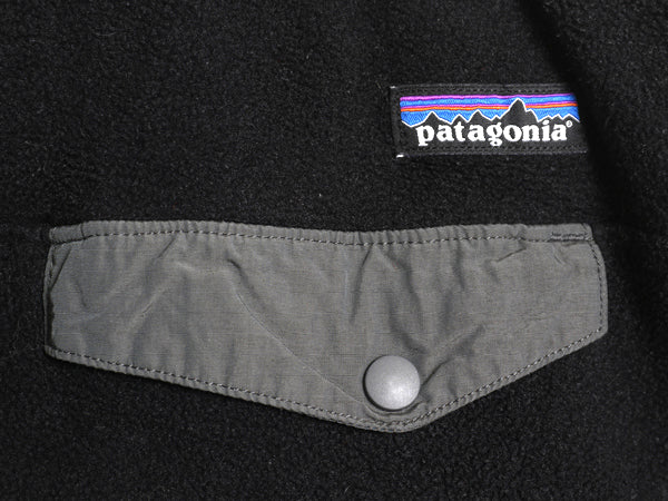 パタゴニア シンチラ スナップT フリース パンツ メンズ M / 15年製 アウトドア ポケット付き イージー ボトムス ゆったり ツートン 黒 灰