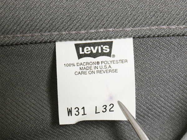 デッドストック 90s USA製 リーバイス ポリ フレア パンツ メンズ 31 32 新品 オールド 517 スタプレ スラックス ノータック ブーツカット