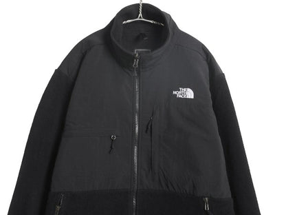 ノースフェイス デナリ ジャケット メンズ L / アウトドア フリース ナイロン ブルゾン ハイネック フルジップ アウター ブラック シンプル