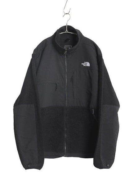 ノースフェイス デナリ ジャケット メンズ L / アウトドア フリース ナイロン ブルゾン ハイネック フルジップ アウター ブラック シンプル