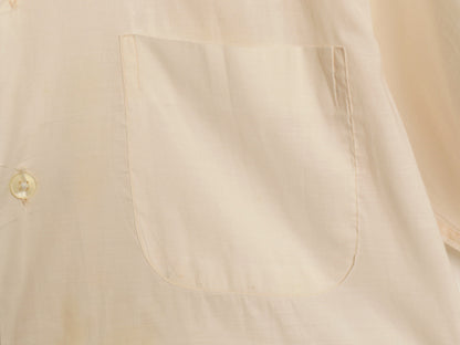 50s ★ Parkington オープンカラー シャツ メンズ S / ヴィンテージ ピマ コットン 開襟 ボックス 無地 半袖シャツ シワになりにくい 無地