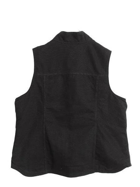 デッドストック US企画 カーハート モックネック ダック ベスト レディース XL / 裏 ボア パイル フリース ワーク 重ね着 大きいサイズ 黒