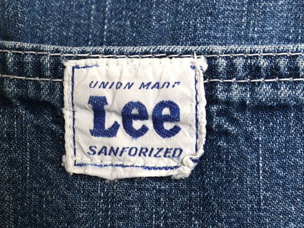 50s USA製 ★ Lee 11Z デニム ペインター パンツ 実寸 34 34程/ ヴィンテージ BOSS OF THE ROAD ロングL ワーク ジッパーフライ インディゴ