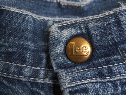 50s USA製 ★ Lee 11Z デニム ペインター パンツ 実寸 34 34程/ ヴィンテージ BOSS OF THE ROAD ロングL ワーク ジッパーフライ インディゴ