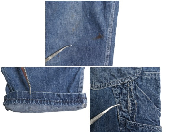 50s USA製 ☆ Lee 11Z デニム ペインター パンツ 実寸 34 34程