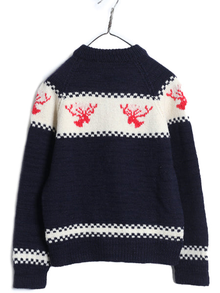 60s ニュージーランド製 ★ ブルックスブラザーズ ウール ニット セーター メンズ S 古着 ヴィンテージ 旧タグ ノルディック モックネック