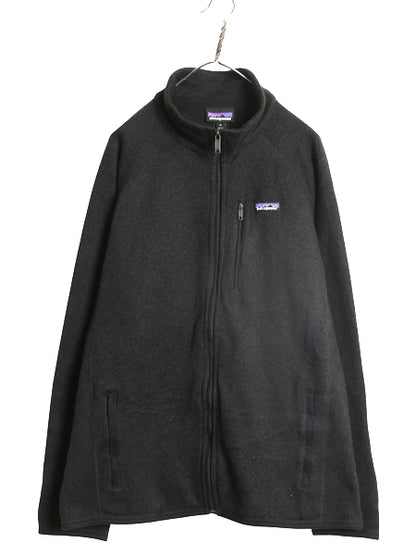 パタゴニア ベターセーター ジャケット メンズ XL 17年製 フリース セーター フルジップ ブルゾン ハイネック アウトドア 大きいサイズ 黒