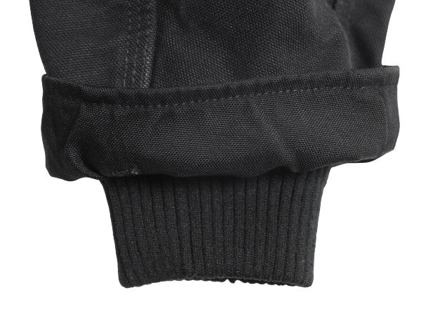 US企画 カーハート ダック シエラ ジャケット メンズ L / 古着 ワーク フルジップ フード パーカー 裏 ボア パイル フリース ブルゾン 黒