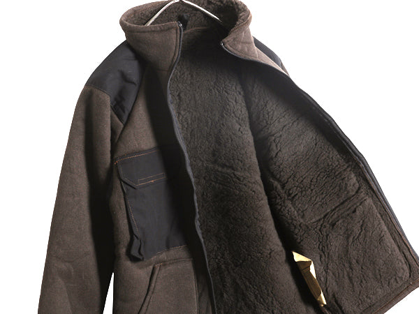 90s 米軍実物 ECWCS GEN1 裏 パイル フリース ジャケット メンズ S オールド 97年製 アーミー ミリタリー ベアー ジャンパー 軍物 ツートン