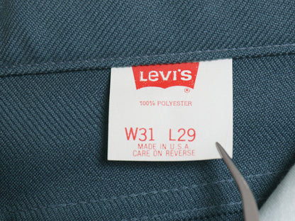 デッドストック 90s USA製 リーバイス ポリ フレア パンツ メンズ 31 29 新品 オールド 517 スタプレ ノータック ブーツカット スラックス