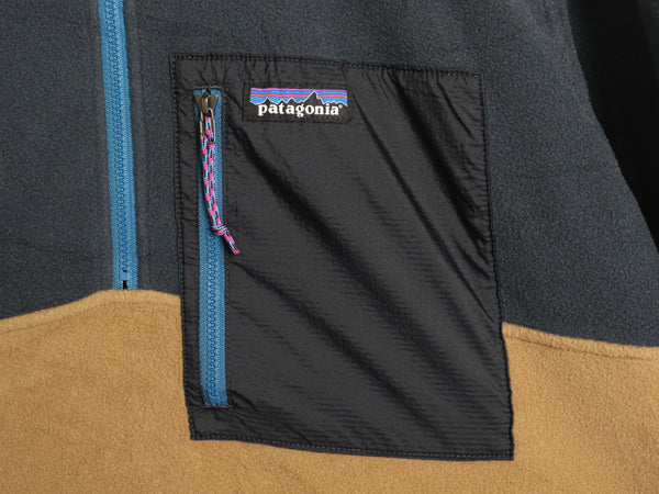 パタゴニア マイクロディニ ハーフジップ フリース プルオーバー メンズ L 22年製 ブルゾン ジャケット ロンT 長袖 Tシャツ ツートン 薄手