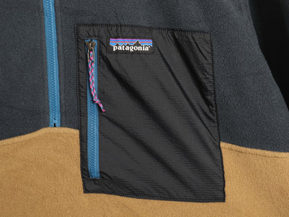 パタゴニア マイクロディニ ハーフジップ フリース プルオーバー メンズ L 22年製 ブルゾン ジャケット ロンT 長袖 Tシャツ ツートン 薄手