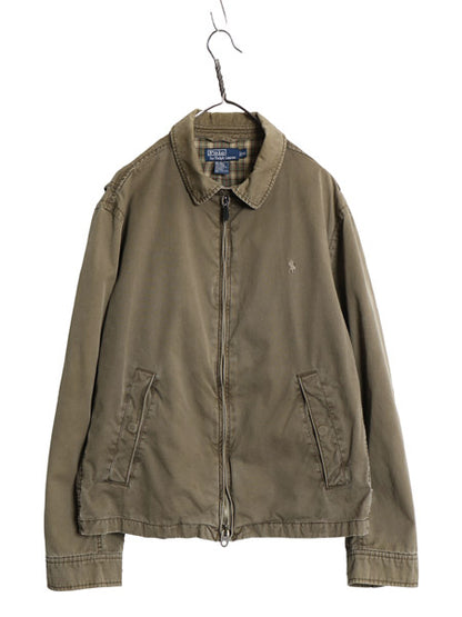 00s ポロ ラルフローレン スイングトップ ジャケット メンズ XL / オールド コットン チェック ライナー ヴィンテージ 加工 大きいサイズ