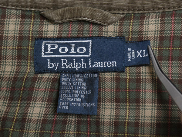 00s ポロ ラルフローレン スイングトップ ジャケット メンズ XL / オールド コットン チェック ライナー ヴィンテージ 加工 大きいサイズ