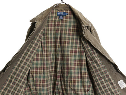 00s ポロ ラルフローレン スイングトップ ジャケット メンズ XL / オールド コットン チェック ライナー ヴィンテージ 加工 大きいサイズ