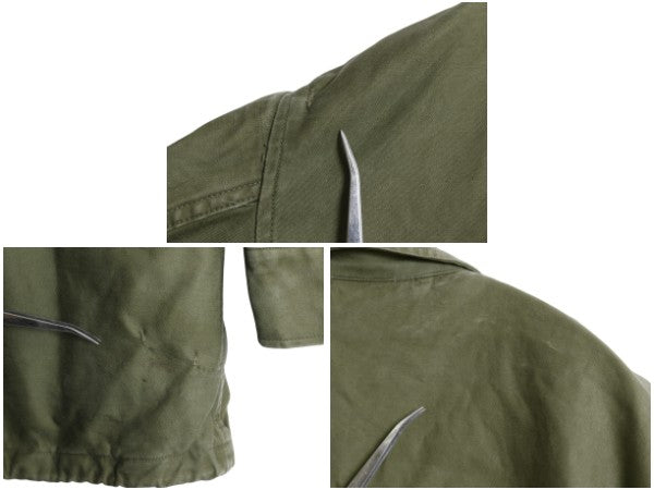 50s 米軍実物 US ARMY M-51 フィールド ジャケット MEDIUM LONG 57年製 ヴィンテージ ミリタリー 軍物 M51 ジャンパー カーキ ワッペン M65
