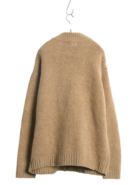 エルエルビーン フルジップ ニット セーター ジャケット メンズ XL / ドライバーズ シェットランド ウール カーディガン 大きいサイズ 無地