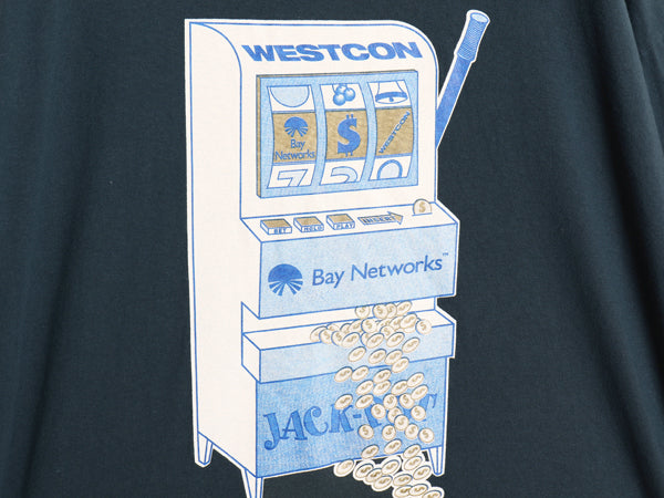 90s 企業 両面 プリント 半袖 Tシャツ メンズ XL / オールド テック イラスト グラフィック ヘビーウェイト シングルステッチ 大きいサイズ