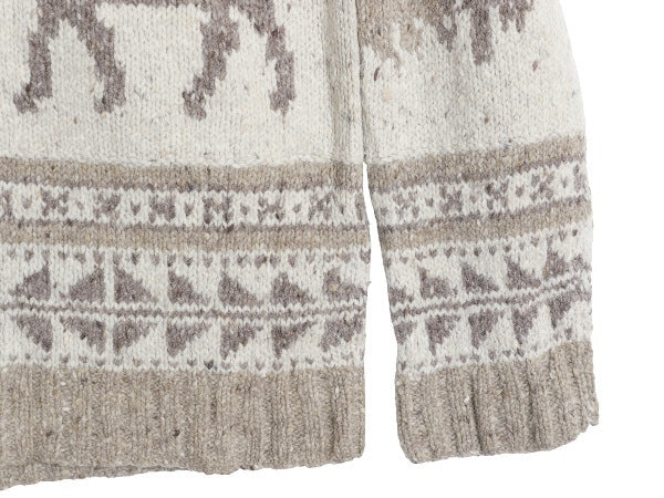 00s ローレン ラルフローレン ショールカラー ノルディック ニット カーディガン レディース L / オールド 前開き カウチン ハンドメイド