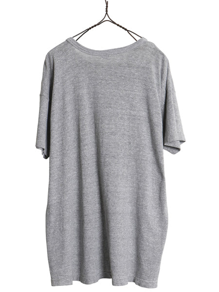 80s USA製 ★ チャンピオン 目無し 88 12 Tシャツ メンズ XL 古着 ヴィンテージ トリコタグ シングルステッチ 大きいサイズ 無地 霜降り 灰