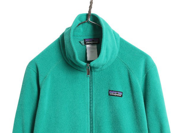 パタゴニア マイクロD フリース ジャケット レディース XL 15年製 アウトドア ブルゾン ハイネック フルジップ 大きいサイズ シンプル 薄手