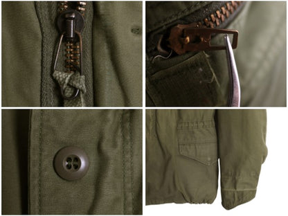 80s 米軍実物 USAF M-65 フィールド ジャケット MEDIUM REGULAR / 80年製 ヴィンテージ ミリタリー フルパッチ 3rd 軍物 中綿 ライナー付き