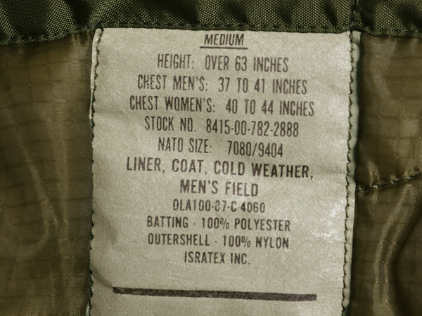 80s 米軍実物 USAF M-65 フィールド ジャケット MEDIUM REGULAR / 80年製 ヴィンテージ ミリタリー フルパッチ 3rd 軍物 中綿 ライナー付き