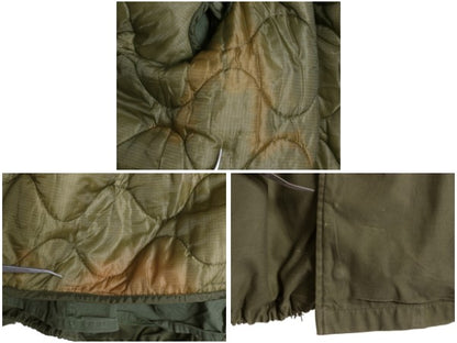 80s 米軍実物 USAF M-65 フィールド ジャケット MEDIUM REGULAR / 80年製 ヴィンテージ ミリタリー フルパッチ 3rd 軍物 中綿 ライナー付き