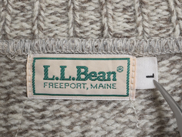 80s エルエルビーン ニット セーター メンズ M レディース L ヴィンテージ アウトドア ウール 長袖ニット クルーネック 無地 ミドルゲージ