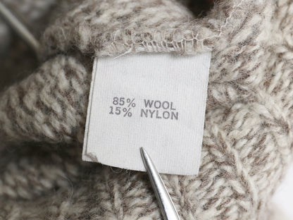 80s エルエルビーン ニット セーター メンズ M レディース L ヴィンテージ アウトドア ウール 長袖ニット クルーネック 無地 ミドルゲージ