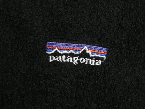 00s USA製 パタゴニア R2 フリース ベスト レディース S / 01年製 オールド ボア パイル フルジップ アウトドア レギュレーター 重ね着 黒