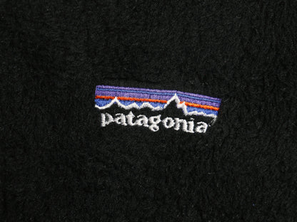 00s USA製 パタゴニア R2 フリース ベスト レディース S / 01年製 オールド ボア パイル フルジップ アウトドア レギュレーター 重ね着 黒