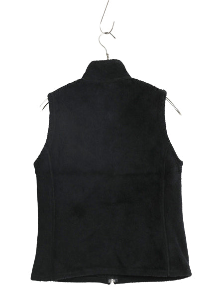 00s USA製 パタゴニア R2 フリース ベスト レディース S / 01年製 オールド ボア パイル フルジップ アウトドア レギュレーター 重ね着 黒