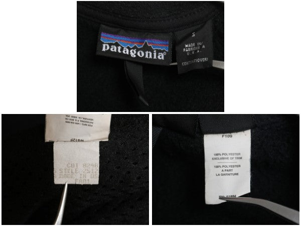 00s USA製 パタゴニア R2 フリース ベスト レディース S / 01年製 オールド ボア パイル フルジップ アウトドア レギュレーター 重ね着 黒