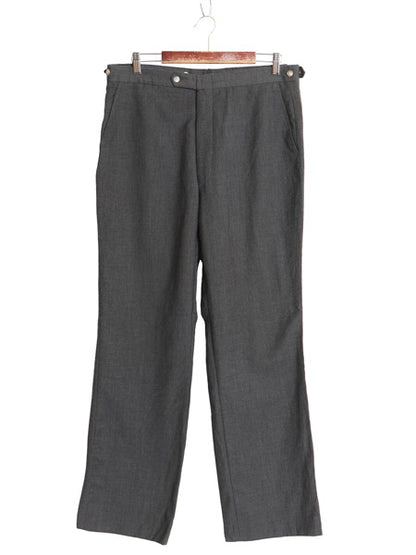 90s USA製 ランズエンド スラックス パンツ メンズ 36 / オールド サマー ウール 薄手 ノータック ストレート ボトムス トラウザー グレー