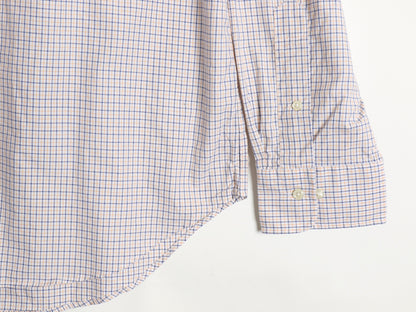 00s ポロ ラルフローレン チェック 長袖 シャツ メンズ XL 程 古着 オールド コットン ドレス REGENT CLASSIC FIT ポニー無し 大きいサイズ
