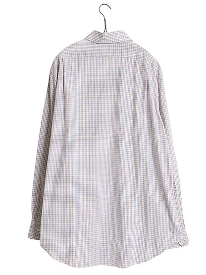 00s ポロ ラルフローレン チェック 長袖 シャツ メンズ XL 程 古着 オールド コットン ドレス REGENT CLASSIC FIT ポニー無し 大きいサイズ