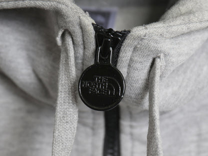 ノースフェイス フルジップ スウェット フード パーカー メンズ M / アウトドア トレーナー モノグラム 総柄 プリント 裏起毛 ハイネック