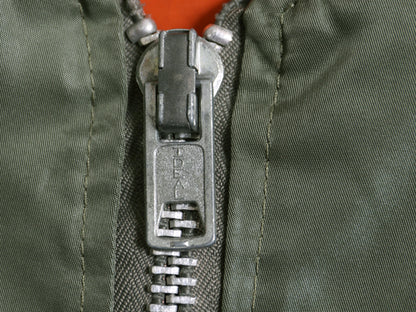 USA製 MA-1 フライト ジャケット メンズ M / 民間  L-2 エアフォース ミリタリー ボンバー ブルゾン トップガン NASA ワッペン フルジップ