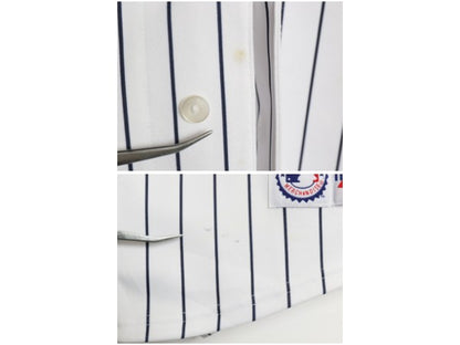 ヤンキース ベースボール シャツ メンズ XXL 程/ MLB オフィシャル マジェスティック 大リーグ ユニフォーム ジャージ 重ね着 大きいサイズ