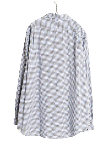 00s ラルフローレン チェック 長袖 シャツ メンズ XL オールド ポロ REGENT CLASSIC FIT コットン ワンポイント 大きいサイズ マルチカラー