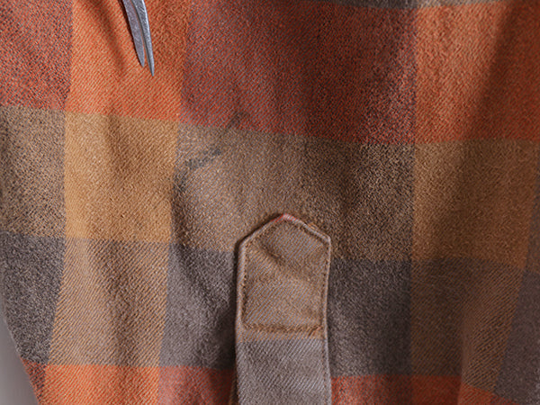 US企画 カーハート 長袖 ヘビー フランネル シャツ メンズ L / チェック LOOSE FIT ネルシャツ ワーク コットン ワンポイント マルチカラー