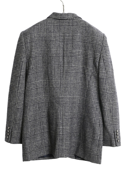 デッドストック 90s ローレン ラルフローレン ツイード テーラード ジャケット レディース XL 程/ オールド ポロ ブレザー ウール チェック