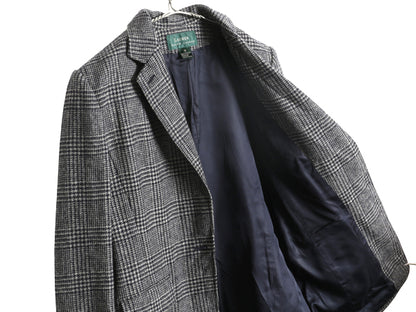 デッドストック 90s ローレン ラルフローレン ツイード テーラード ジャケット レディース XL 程/ オールド ポロ ブレザー ウール チェック