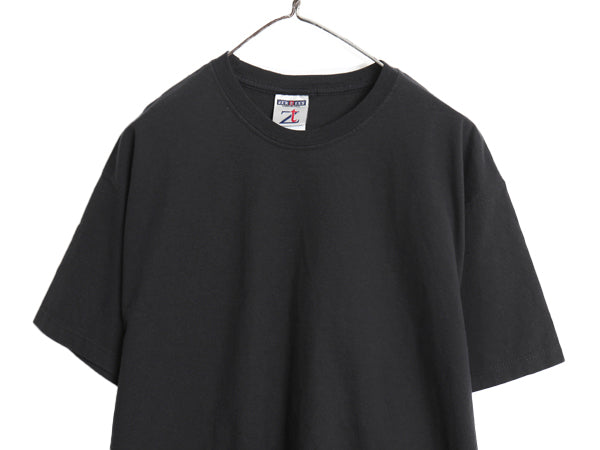 デッドストック 90s 00s ジャージーズ 無地 半袖 Tシャツ メンズ L 新品 オールド ヘビーウェイト コットン カットソー ブランク ブラック